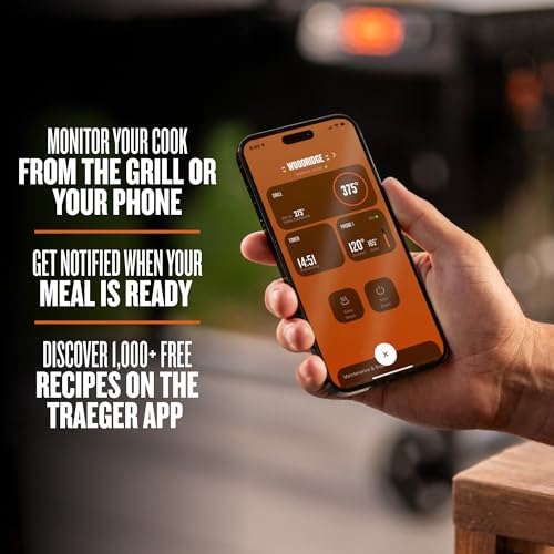 Traeger Grills Woodridge Electric Wood Pellet Grill and Smoker, Wi-Fi Temperature Control up to 500 Degrees, 860 Sq. In. Cooking Capacity, 6-in-1 for Outdoor Grilling, Smoking, and BBQ, TFB86MLH - Image 7